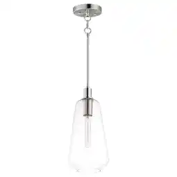 Walmart Maxim Babylon - 16 Inch 1 Light Pendant-Satin Nickel Finish -Traditional Installation offer