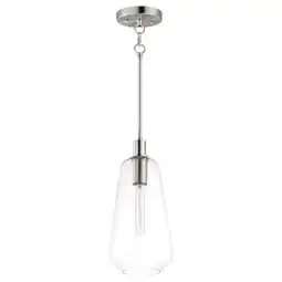 Walmart Maxim Babylon - 16 Inch 1 Light Pendant-Satin Nickel Finish -Traditional Installation offer