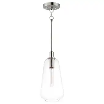 Walmart Maxim Babylon - 16 Inch 1 Light Pendant-Satin Nickel Finish -Traditional Installation offer