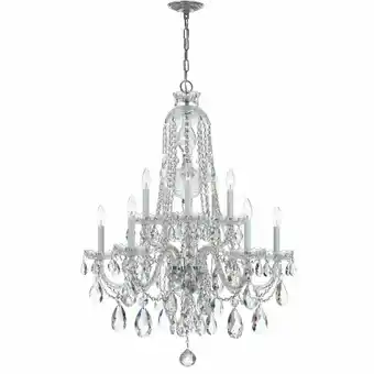 Walmart Crystorama Lighting - Ten Light Chandelier - Chandelier - Crystal - Five Light offer