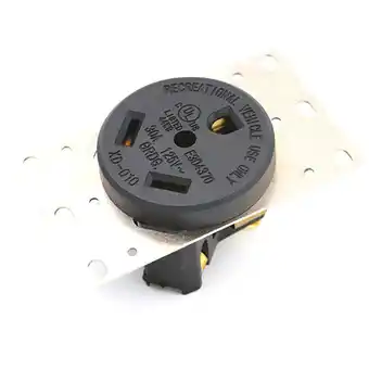 Walmart Mosiee Flush Mounting Receptacle NEMA 5-30R, 30A 125V Three-Hole RV Straight Plug offer