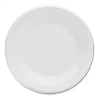 Walmart Dart Concorde Foam Plate, 10.25 dia, White, 125/Pack, 4 Packs/Carton offer