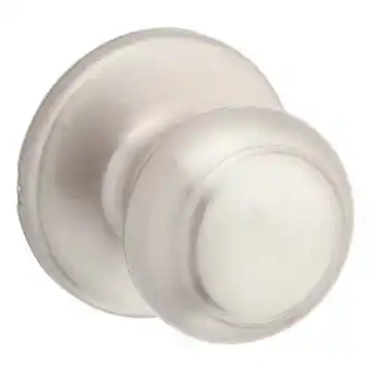 Walmart Kwikset Cove Hall/Closet Knob in Satin Nickel offer