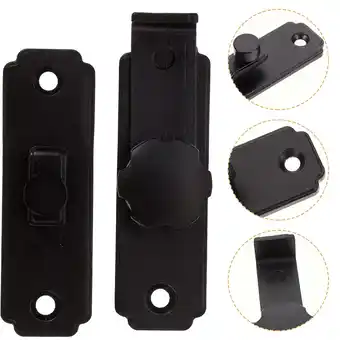 Walmart Doorways Retractable Sliding Door Lock 8.2X6.2CM Black offer