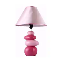 Walmart Shades of Pink Ceramic Stone Table Lamp offer