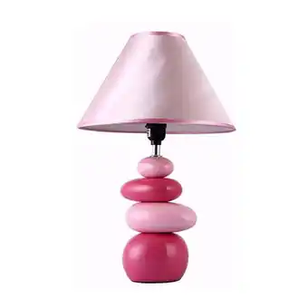 Walmart Shades of Pink Ceramic Stone Table Lamp offer