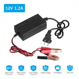 Walmart LINMOUA 1.2A 12V 15W Portable Auto Trickle Maintainer Automotive Battery Charger Battery Charger offer