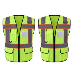 Walmart 2 Pcs High Visibility Reflective Vest with Reflective Strips offer