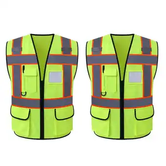 Walmart 2 Pcs High Visibility Reflective Vest with Reflective Strips offer