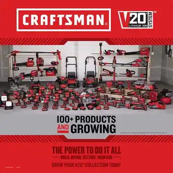 Walmart CRAFTSMAN CMCE100B 10 in 2.0Ah, 20V, Cordless Polisher Power Tool Polishers, 2800 RPM offer