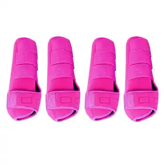 Walmart harayaa 4 Pieces Horse Boots Comfortable Neoprene Leg Protectors for Training Riding L offer