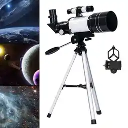 Walmart Astronomical Reflector Telescope 70 with Tripod - With Ph Clamp, 45x20x10cm offer