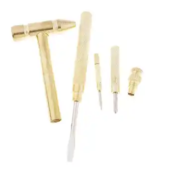 Walmart Small Full Metal Brass Hammer Portable - 3Pcs Screwdriver Inside offer