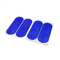 Walmart Unique Bargains 4Pcs Blue Reflective Warning Self-adhesive Reflector Tape Sticker for Car offer