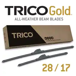 Walmart TRICO Gold 2 Pack All Weather Automotive Replacement Wiper Blades 28 and 17 Inch (18-2817) offer