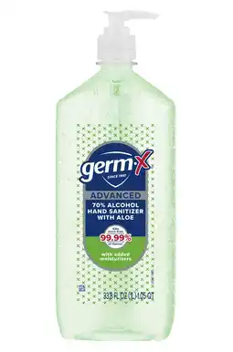 Walmart Germ-X Advanced Hand Sanitizer, Aloe, 1 L offer