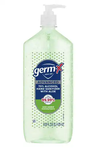 Walmart Germ-X Advanced Hand Sanitizer, Aloe, 1 L offer