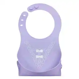 Walmart Cute Bib Waterproof Easy Clean Up Crumb Catcher with Bowknot Pattern offer