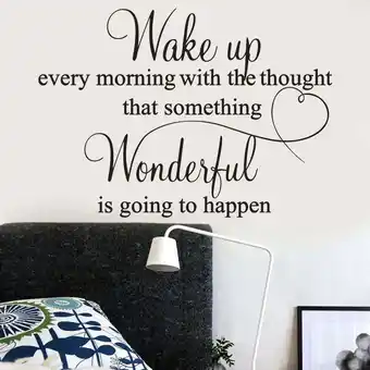 Walmart DBYLXMN Wake up Every Morning Removable Art Mural Home Room Wall Stickers Womens Stuff for Room offer