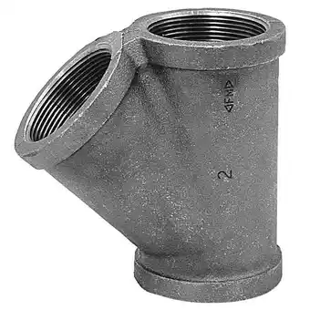 Walmart Anvil Wye, Malleable Iron, 3 in Pipe Size,FNPT 0310068002 offer