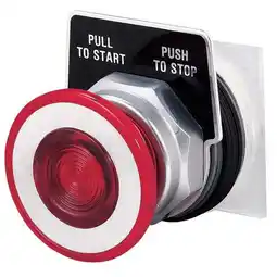 Walmart Schneider Electric Mushroom Head Push Button,Red,LED,30mm 9001KR9P1R offer