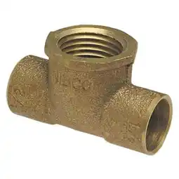 Walmart Nibco Tee,LL Cast Bronze,1-1/2 Tube,CxCxFNPT 712RLF-1121121 offer