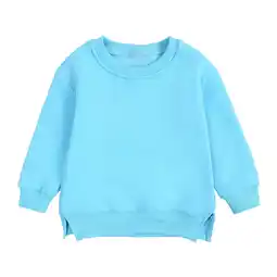 Walmart Toddler Boys Girls Hoodies Pullover Warm Children Babies Solid Color Tops offer