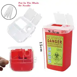 Walmart tangnade home textile storage red sharps container biohazard needle disposal container offer