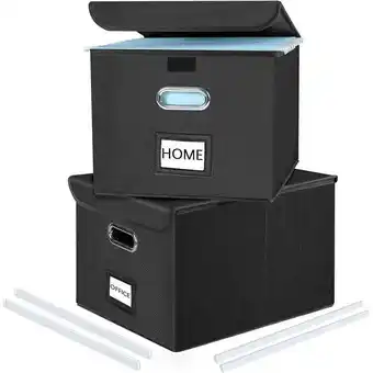 Walmart Huolewa Letter Size File Organizer Box, 2 Pieces offer