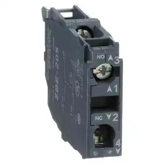 Walmart Schneider Electric Contact Block, Black, 1NO/1NC, 22 mm ZBE205 offer