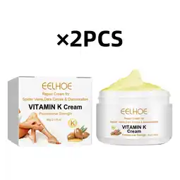 Walmart 2Pcs Vitamin K Cream Leg Bruises Bumps Swelling Earthworm Legs Massage Repair Vein Repair Cream offer