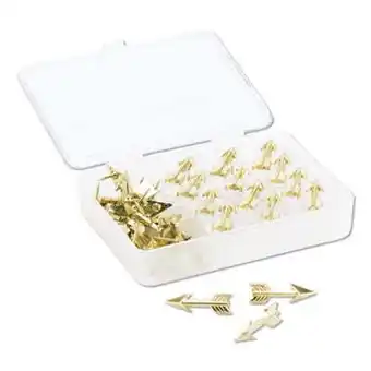 Walmart Fashion Push Pins, Steel, Gold, 3/8, 36/Pack offer