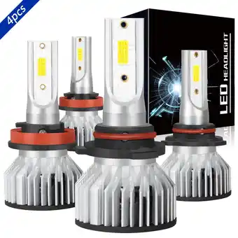 Walmart OBNDVU LED Headlight Bulbs High Low Beam White for 2013-2016 Ford Escape 2014 2015 offer