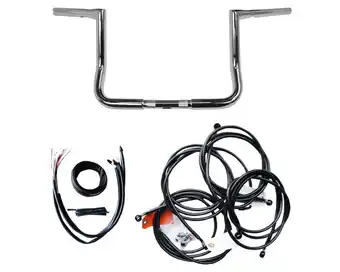 Walmart LA Choppers LA-7361KT1-14B 1-1/4in. Big Twin Peaks Handlebar Kit - 14in. - Black offer