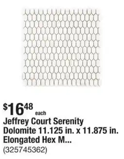 The Home Depot Jeffrey Court Serenity Dolomite offer