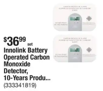 The Home Depot Innolink Battery Operated Carbon Monoxide Detector offer