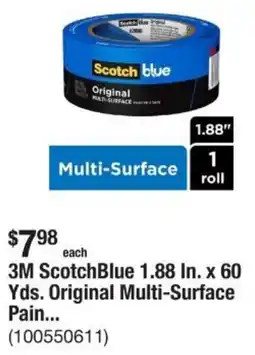 The Home Depot 3M ScotchBlue 1.88 In. x 60 Yds. Original Multi-Surface Pain offer