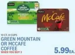 Kings Food Markets Green mountain or mccafe coffee offer