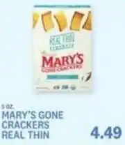 Kings Food Markets Mary's gone crackers real thin offer