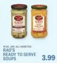 Kings Food Markets Rao's ready to serve soups offer