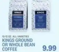 Kings Food Markets Kings ground or whole bean coffee offer