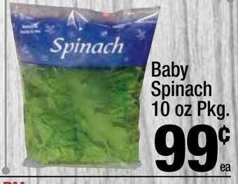 Super King Markets Baby Spinach offer