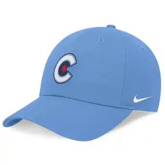 Walmart Men's Nike Light Blue Chicago Cubs City Connect Club Adjustable Hat offer