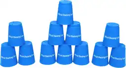 Walmart Quick Stack Cups - Set of 12 Sport Stacking Cups - By Trademark Innovations (Blue) offer