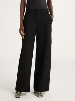 Walmart Scoop Women's and Women's Plus Faux Wool Wide Leg Cargo Pants, 32’’ Inseam, Sizes 0-28W offer