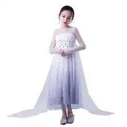 Walmart HAWEE Girls Elsa Princess Dress Elsa Costume with Accessories for Halloween Birthday Party offer