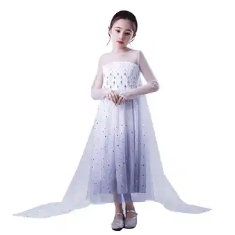 Walmart HAWEE Girls Elsa Princess Dress Elsa Costume with Accessories for Halloween Birthday Party offer