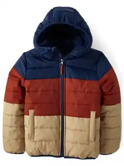 Walmart The Children's Place Boys Long Sleeve Hooded Winter Puffer Jacket, Sizes XS-XXL offer