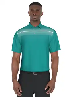 Walmart Ben Hogan Men's and Big Men’s Chest Print Golf Polo Shirt, up to Size 5XL offer