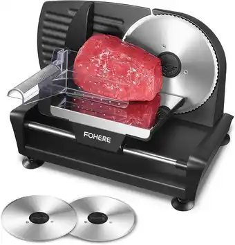 Walmart AICOOK FOHERE Kitchen Pro 200 W 7.5 Electric Meat Slicer offer